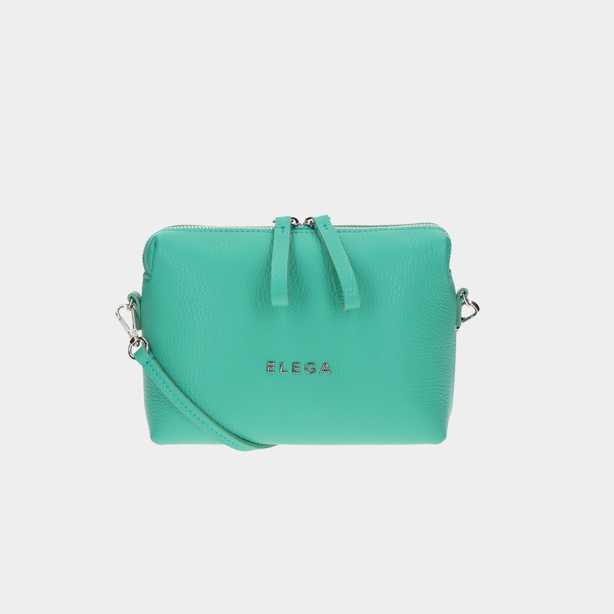 Levně Mini crossbody kabelka Hillary tyrkysová/stříbro