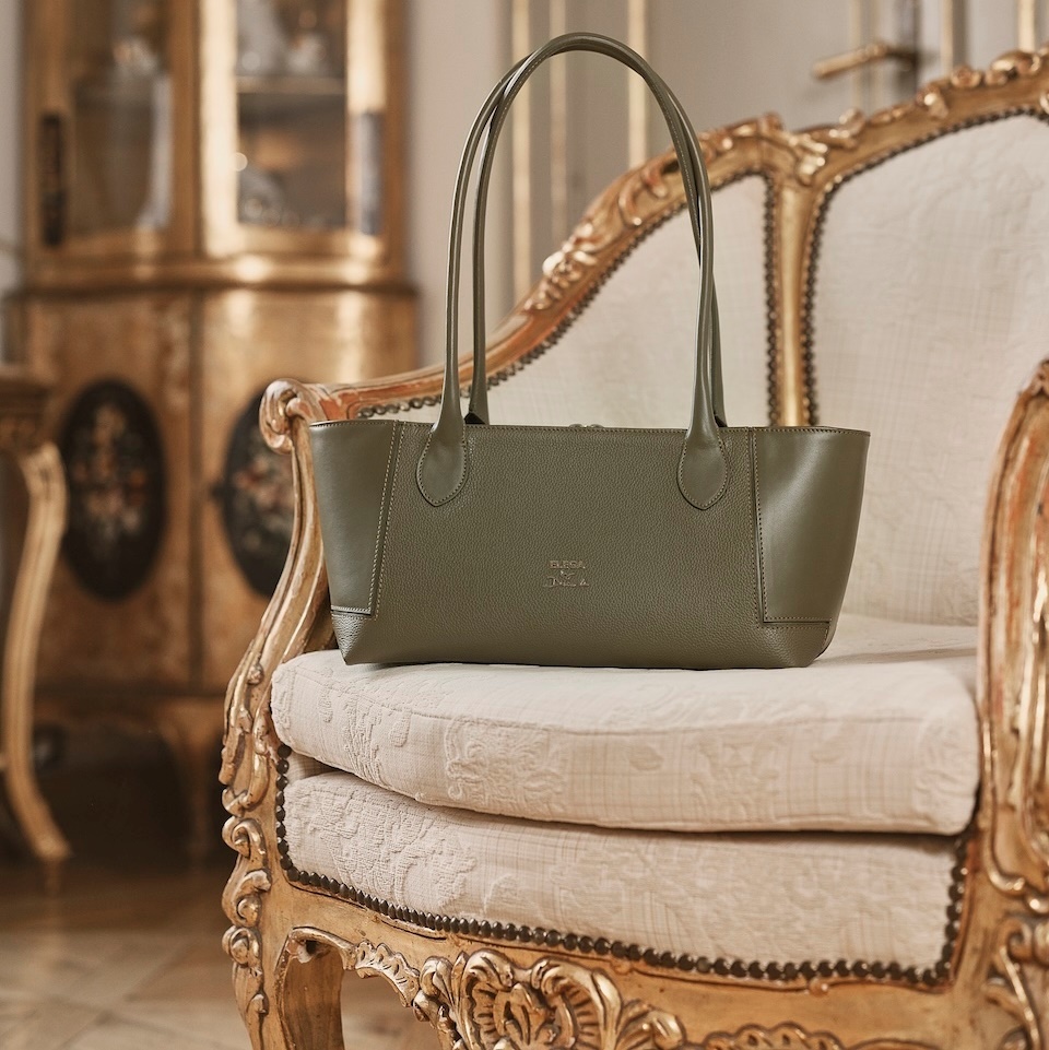 Kabelka Bassotto starorůžová/stříbro (1)