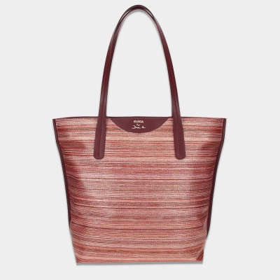 Panama vertical handbag burgundy