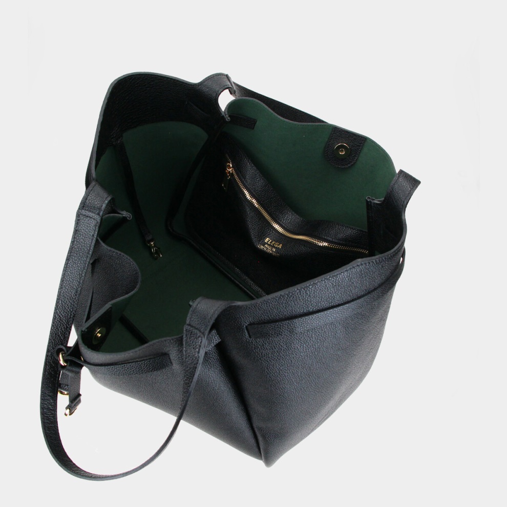 Shopper kabelka Sorella černá/zlato (4) (5)