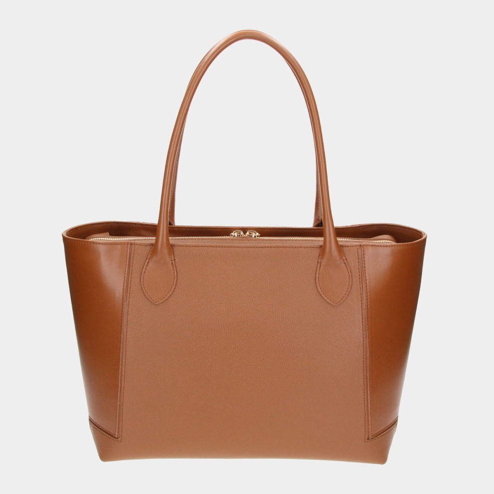 Shopper kabelka Bassotto béžová/stříbro (2)