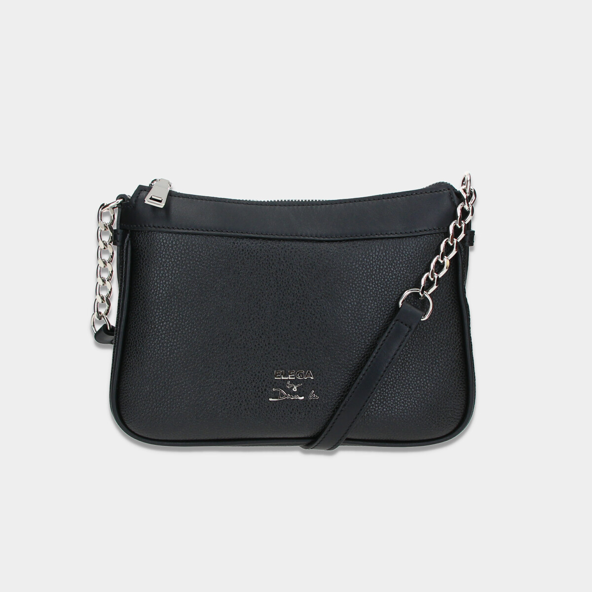 Levně Crossbody kabelka Louvre černá/stříbro