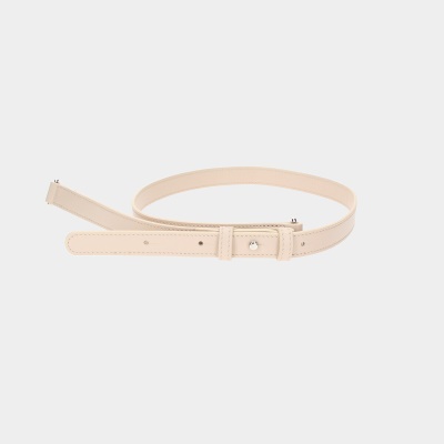 Popruh Bassotto béžová/stříbro