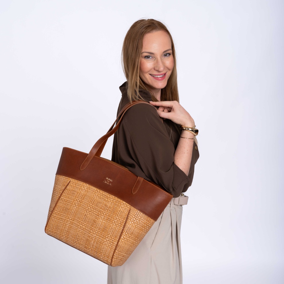 Shopper kabelka Cortado tm.hnědá (6)