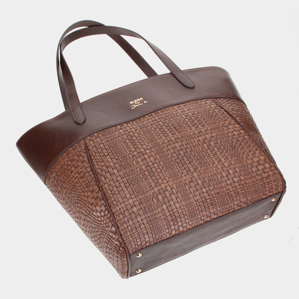 Shopper kabelka Cortado tm.hnědá (3)