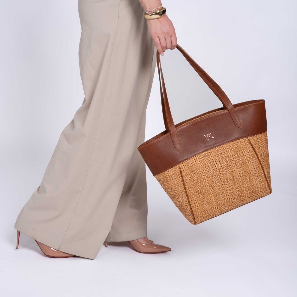 Shopper kabelka Cortado tm.hnědá (7)