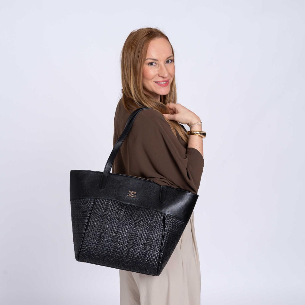 Shopper kabelka Cortado tm.hnědá (6)