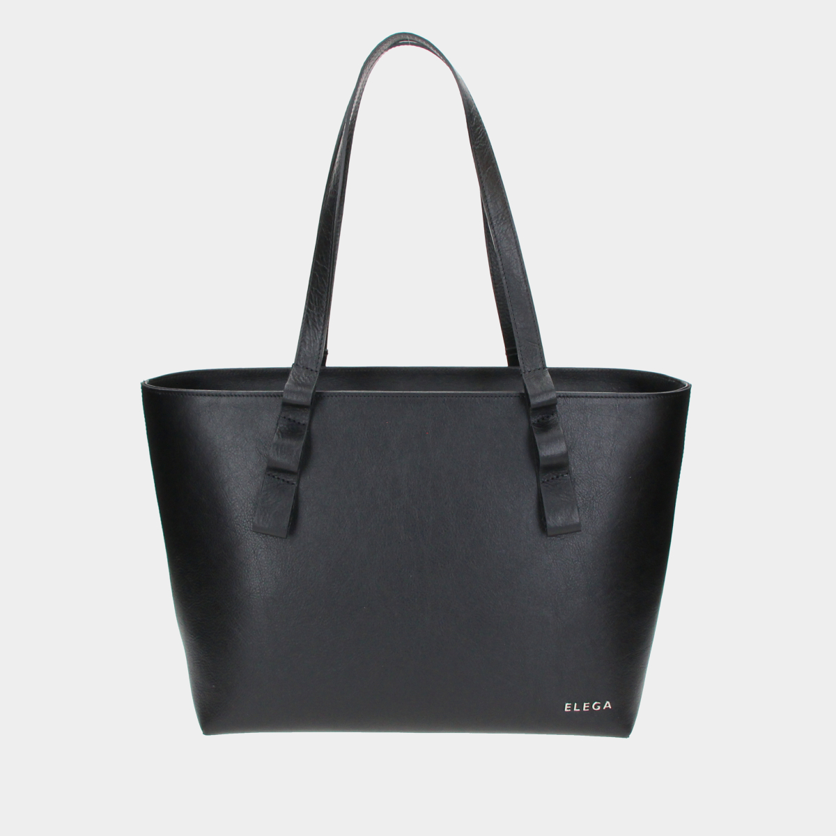 Levně Shopper kabelka Tři generace černá hladká/stříbro