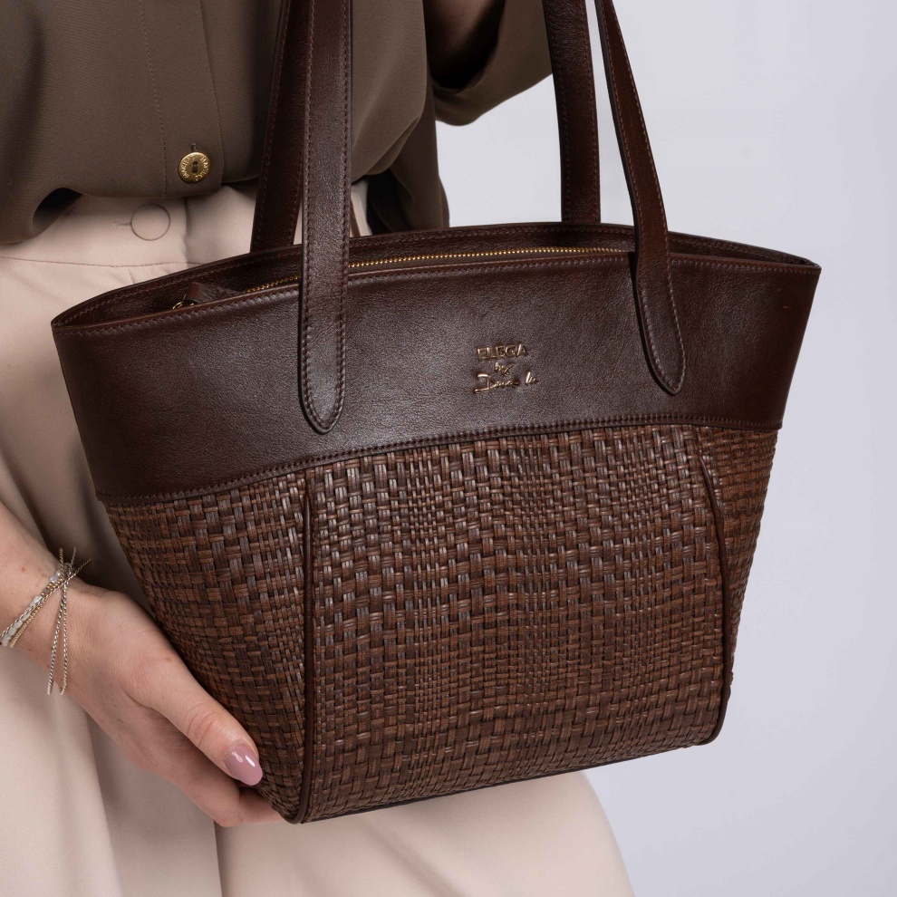 Kabelka Cortado tm.hnědá (9)