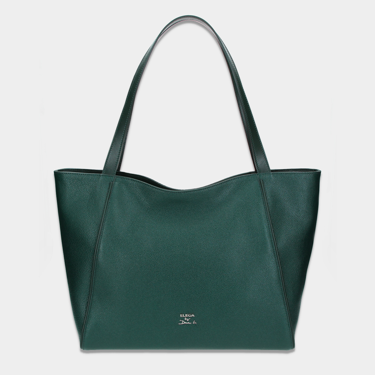 Levně Shopper kabelka Louvre zelená/stříbro