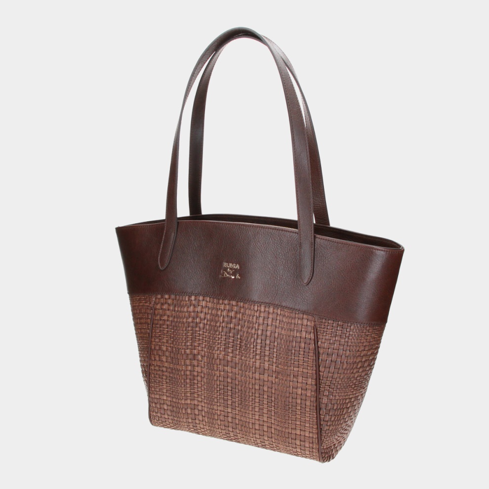 Shopper kabelka Cortado tm.hnědá (1)