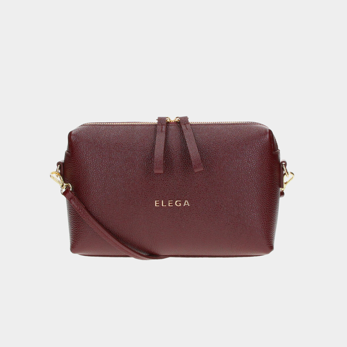 Levně Crossbody kabelka Hill bordó/zlato