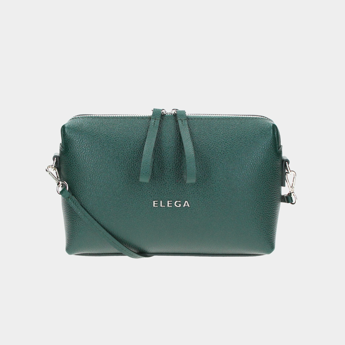 Levně Crossbody kabelka Hill zelená/stříbro