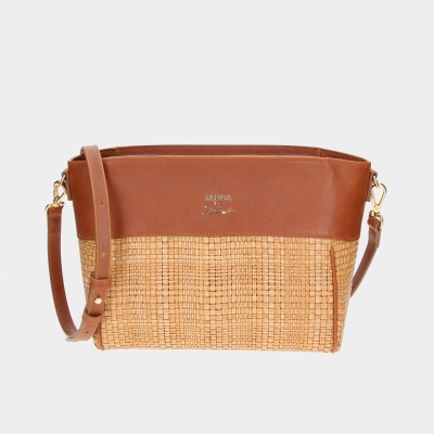 Crossbody kabelka Cortado sv.hnědá/zlato