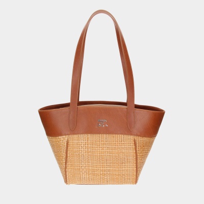 Kabelka Cortado sv.hnědá/stříbro