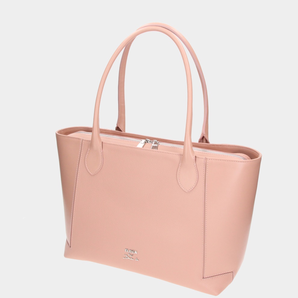 Shopper kabelka Bassotto béžová/stříbro (1)