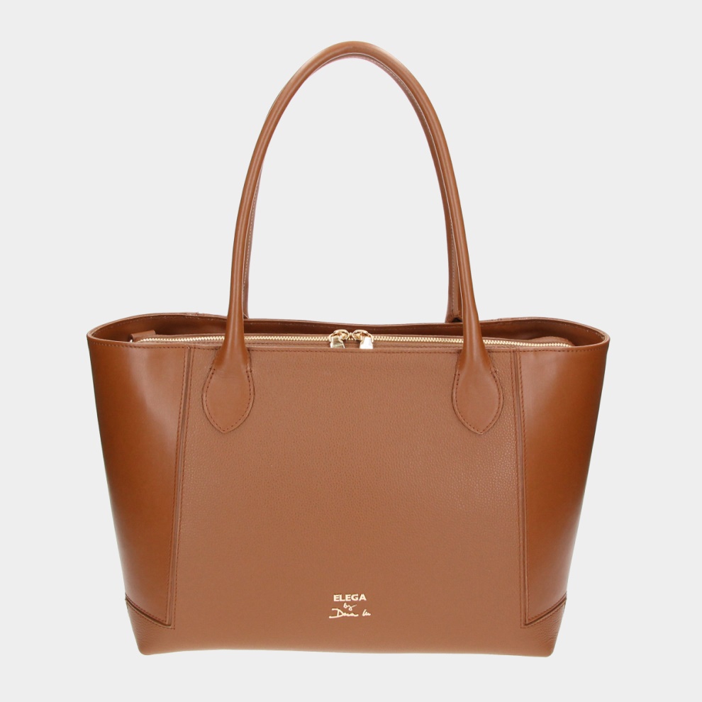 Shopper kabelka Bassotto béžová/stříbro