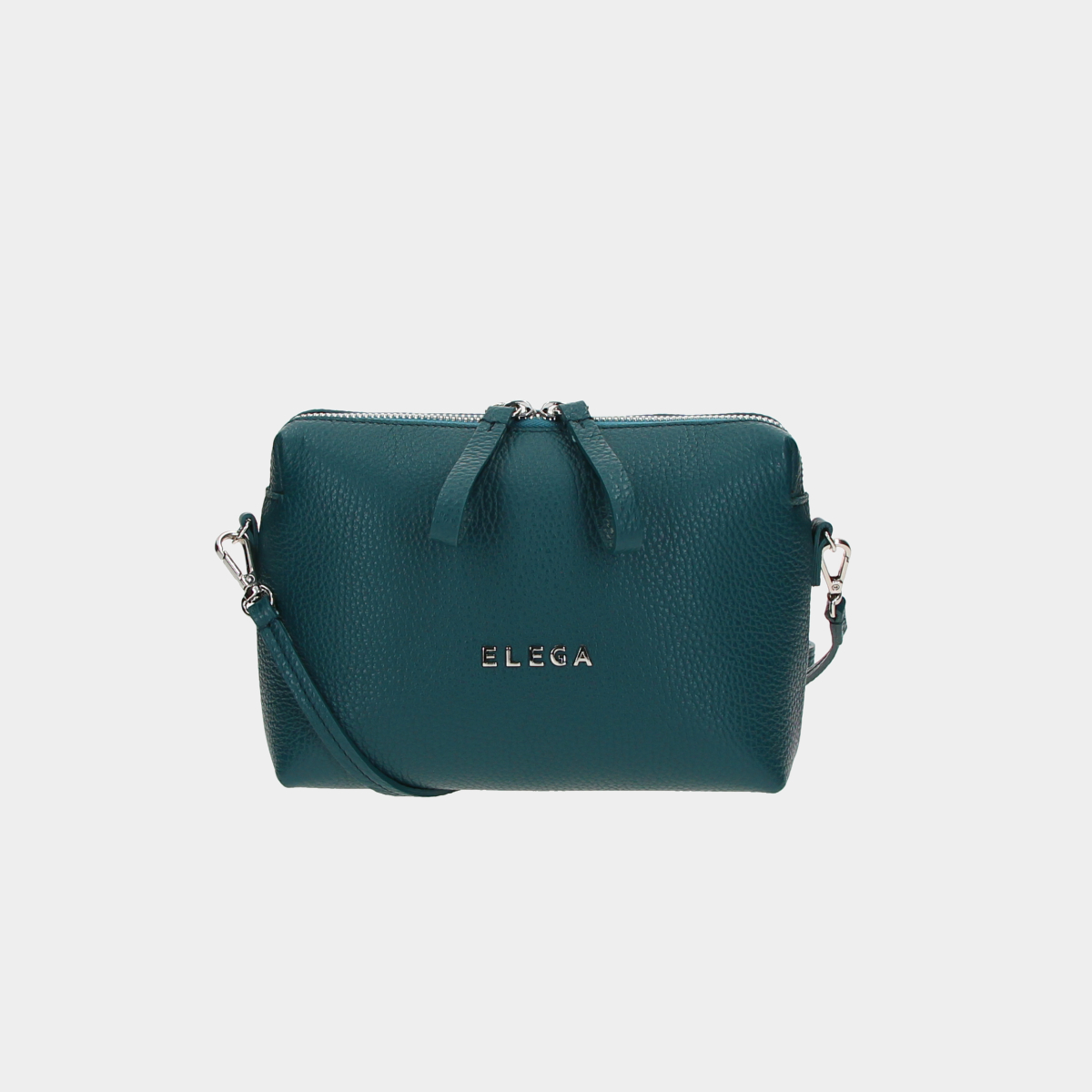 Levně Mini crossbody kabelka Hillary petrolejová/stříbro