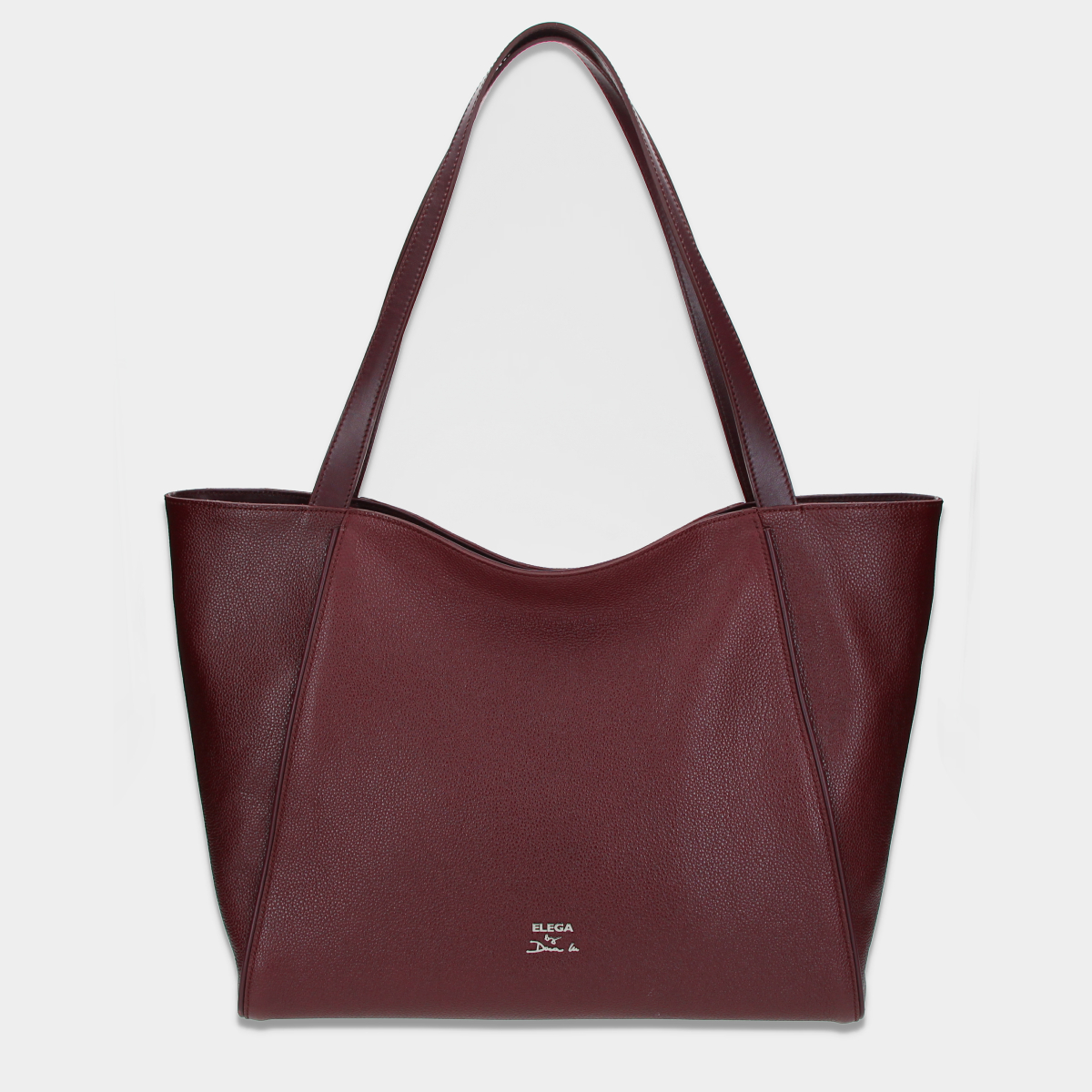Levně Shopper kabelka Louvre bordó/stříbro