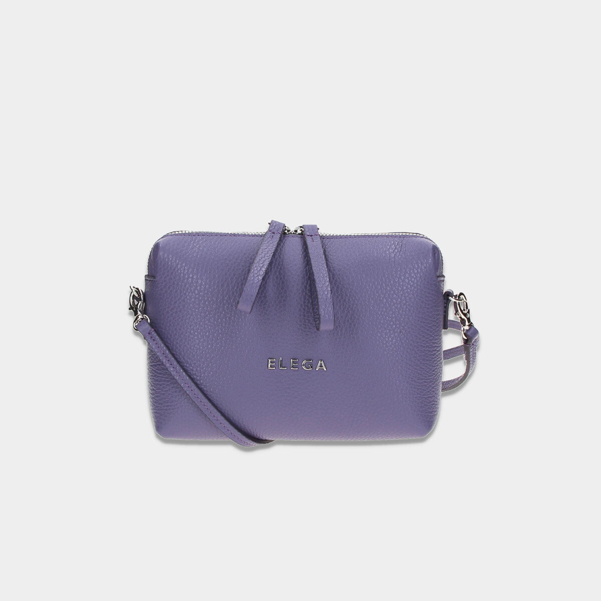 Levně Mini crossbody kabelka Hillary fialová/stříbrná