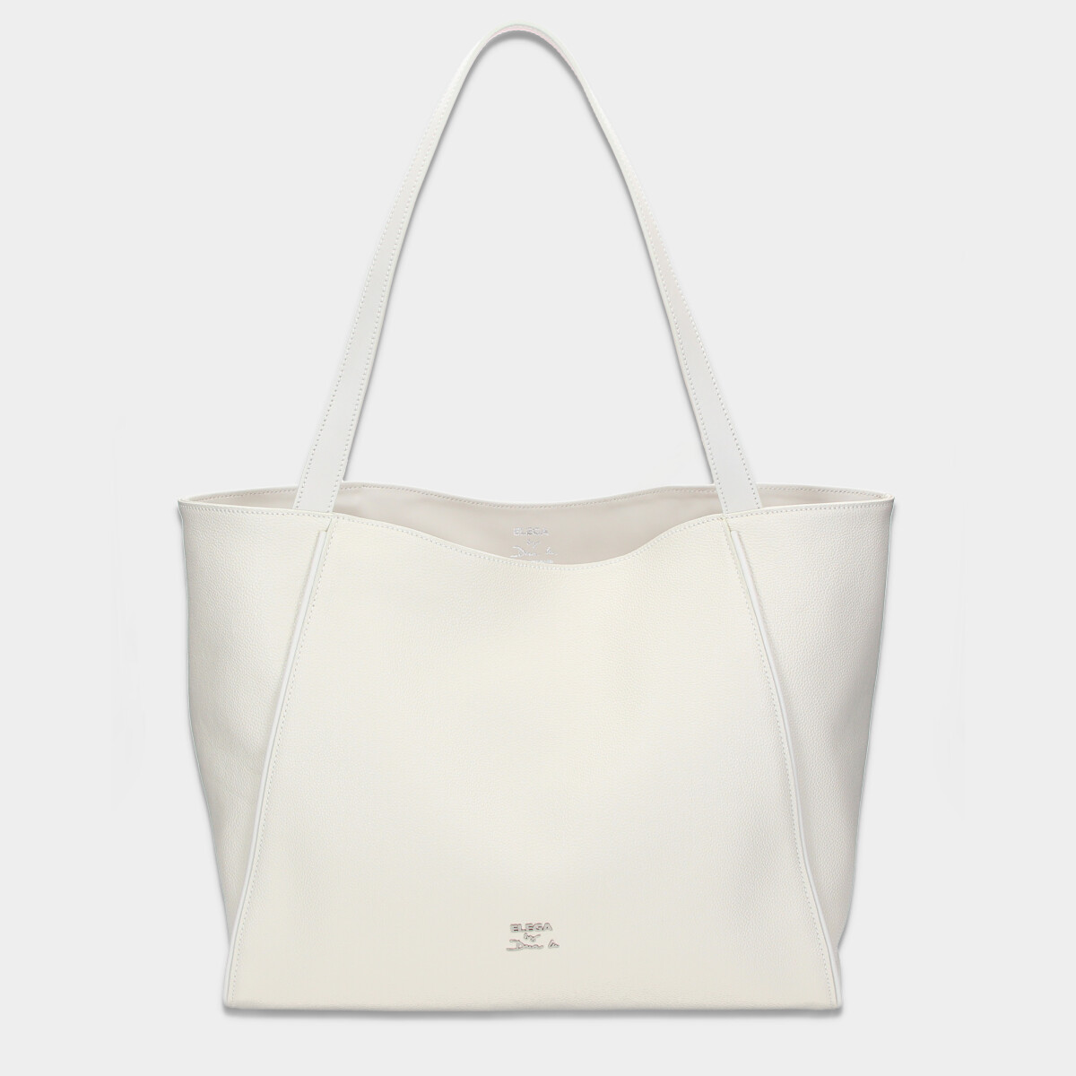 Levně Shopper kabelka Louvre offwhite/stříbro