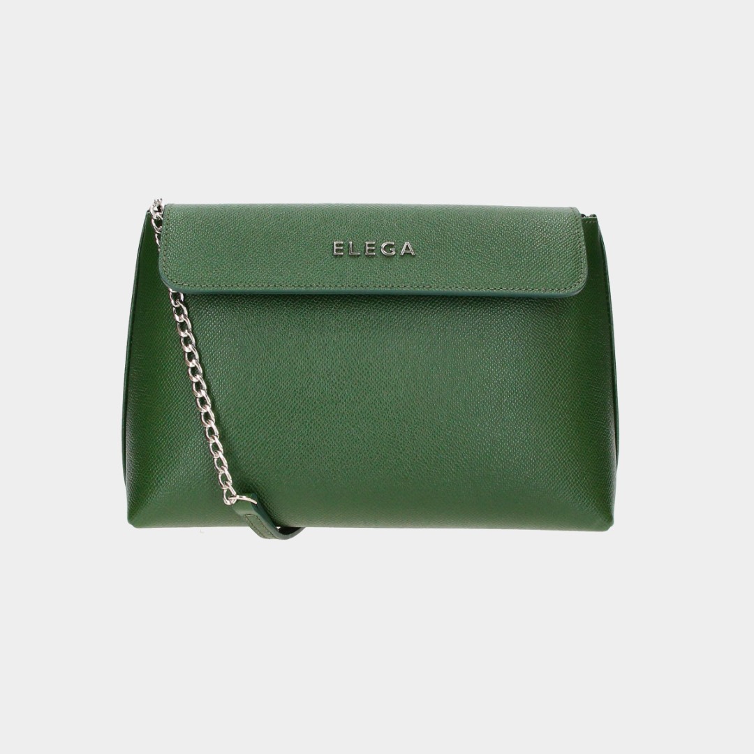 Malé crossbody psaníčko Anie zelená/stříbro