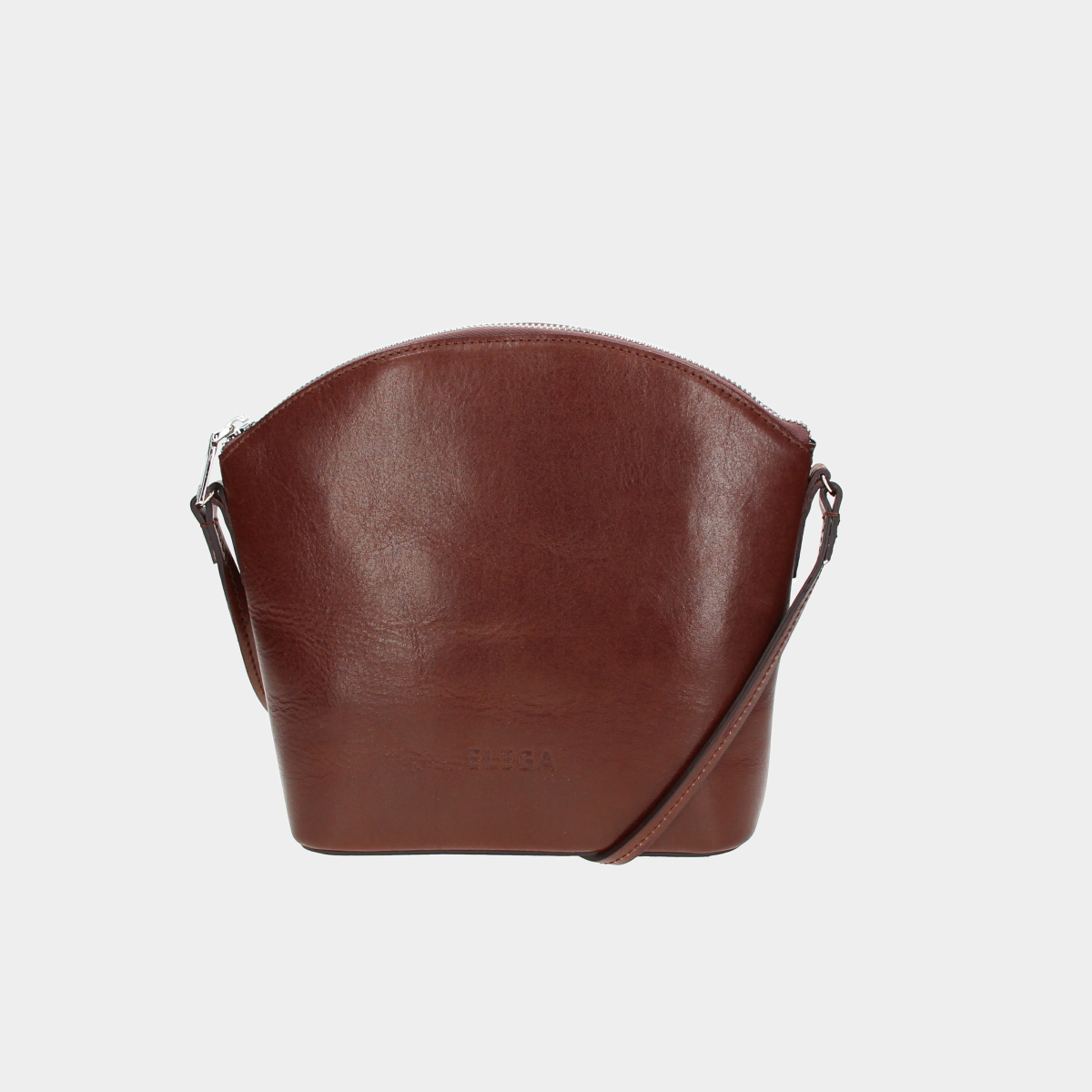 Levně Crossbody kabelka Caroll hnědá/stříbro