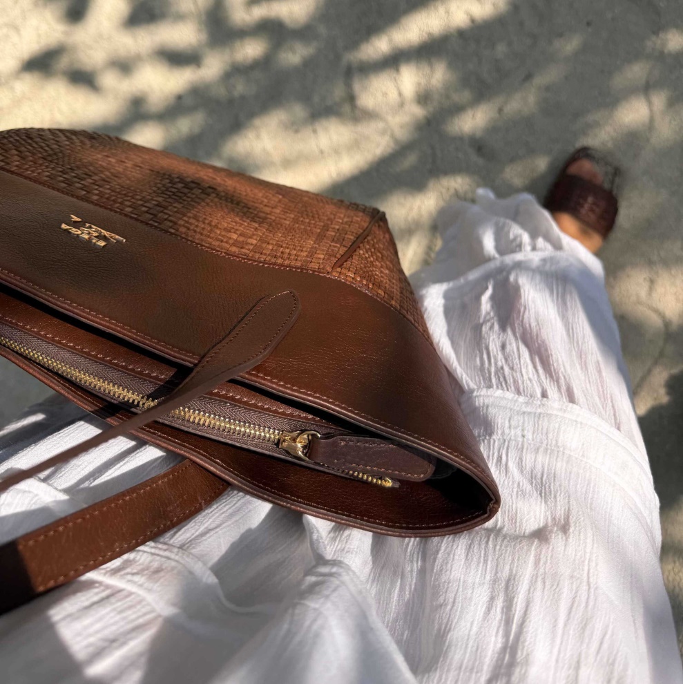 Shopper kabelka Cortado tm.hnědá (5)