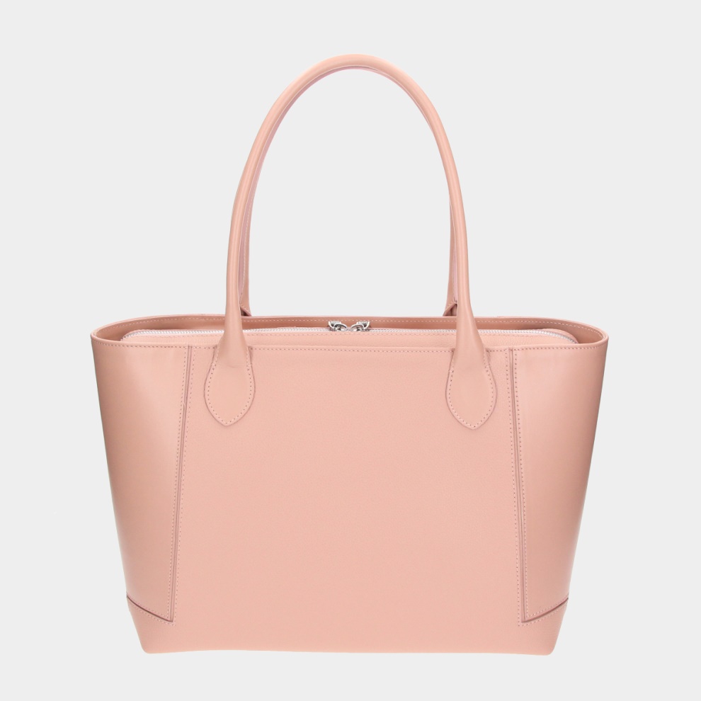 Shopper kabelka Bassotto béžová/stříbro (2)