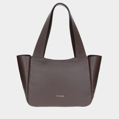 Shopper kabelka Ivory čokoládově hnědá/zlato