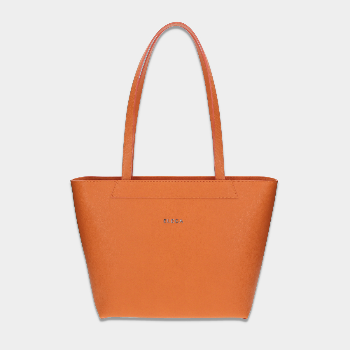 Levně Shopper kabelka Structure oranžová/stříbro
