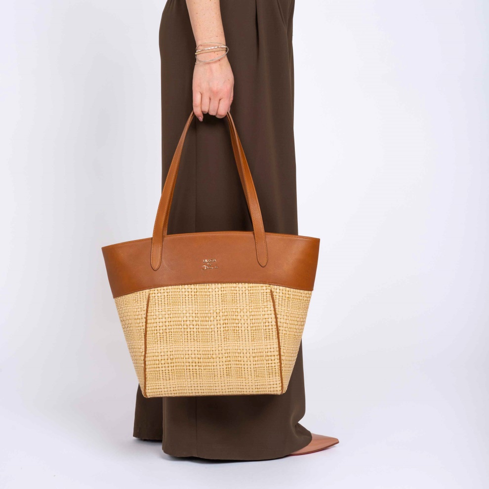 Shopper kabelka Cortado tm.hnědá (9)