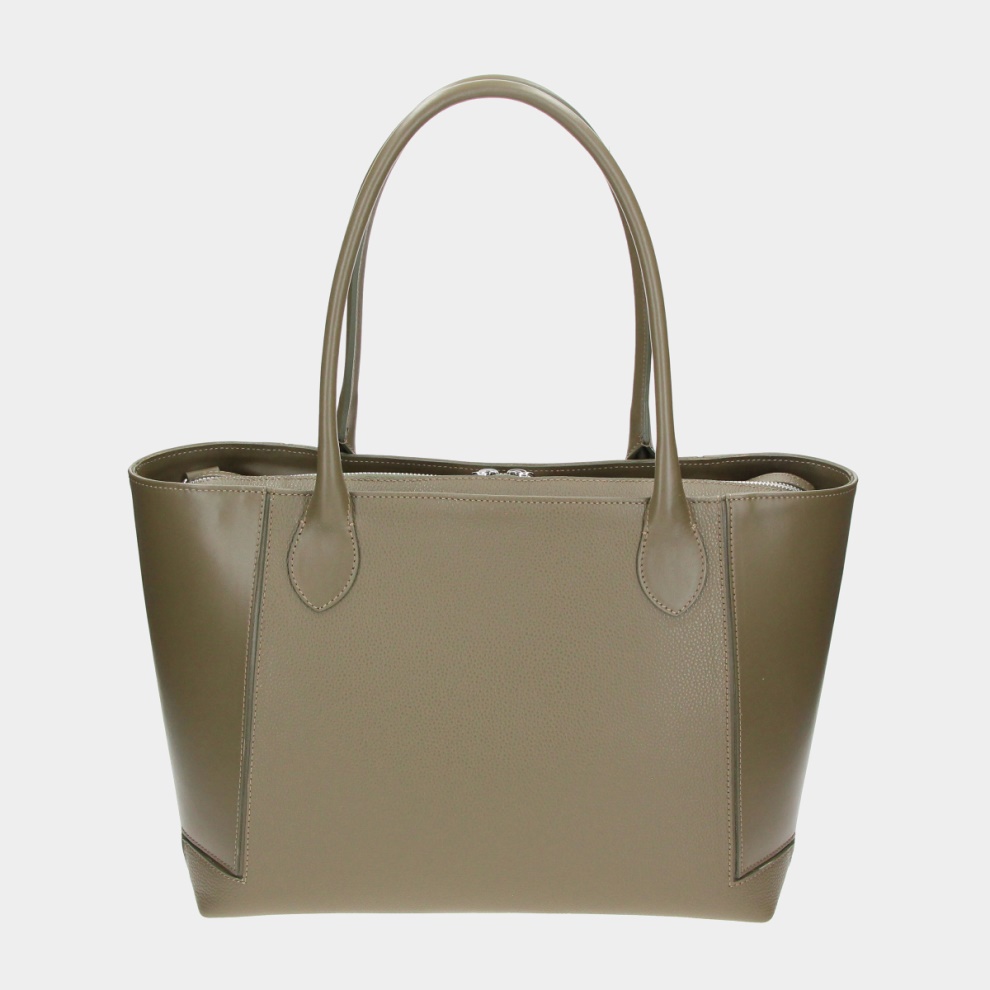 Shopper kabelka Bassotto béžová/stříbro (2)