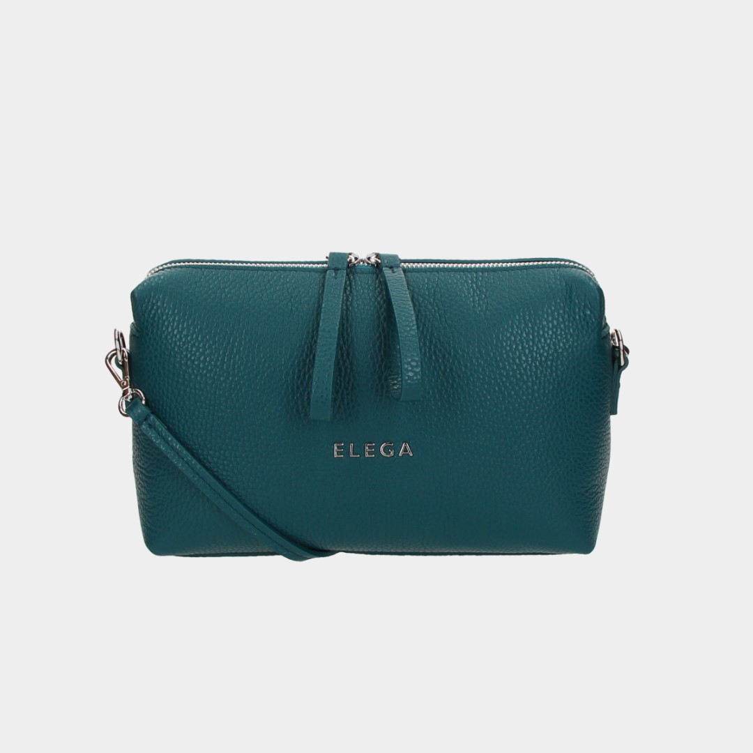 Crossbody kabelka Hill petrolejová/stříbro