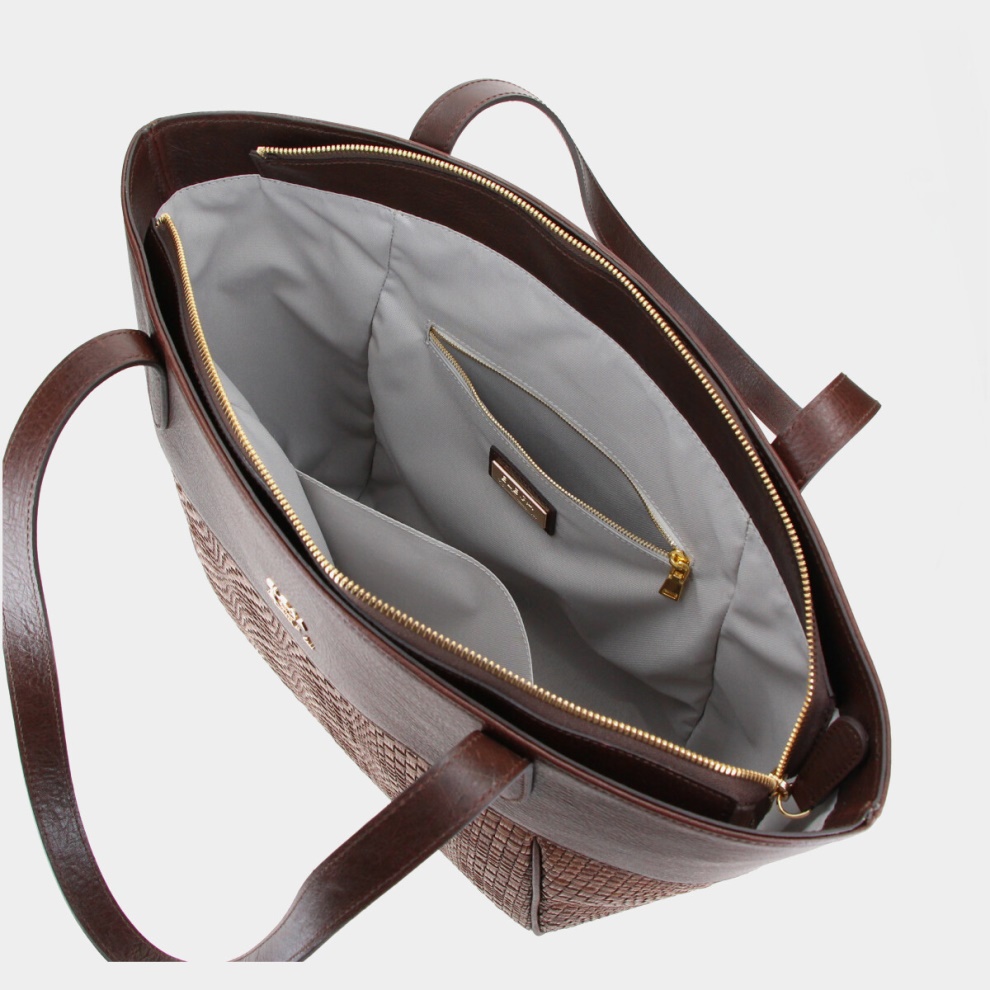 Shopper kabelka Cortado tm.hnědá (4)