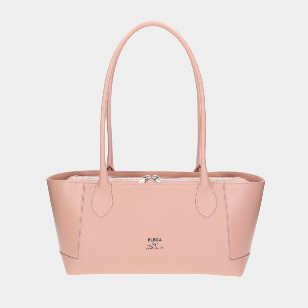 Kabelka Bassotto starorůžová/stříbro (11)