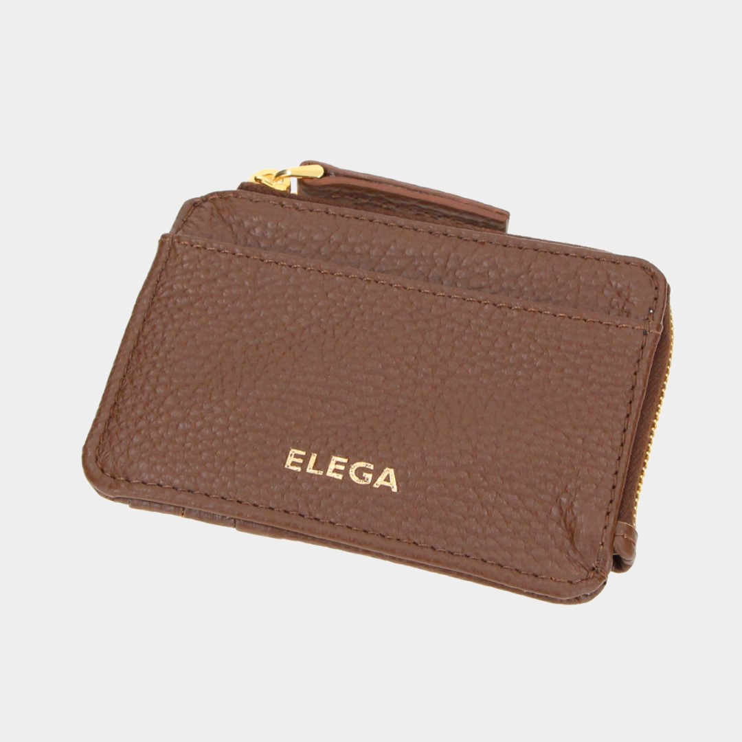 Malá peněženka ELEGA hnědá/zlato