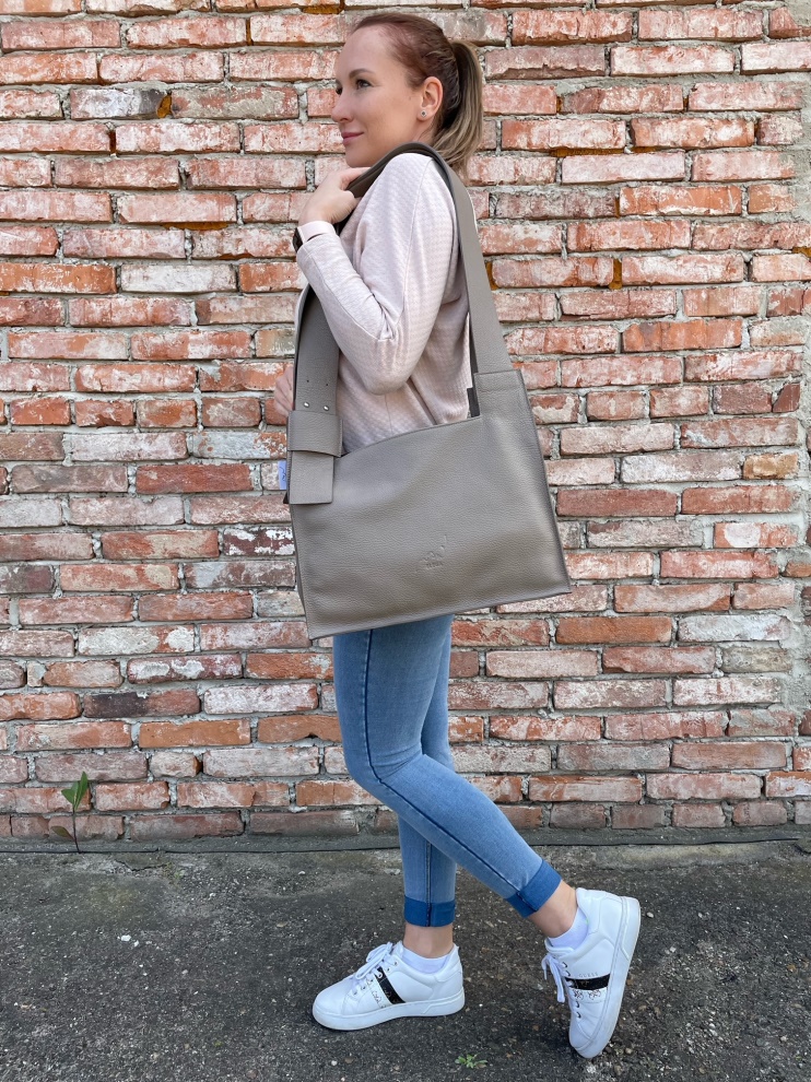 Středně velká kabelka Nosme taupe (5)